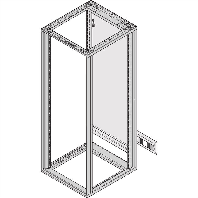 BRUSH CAB.ENTRY 1U BLACK (2X)