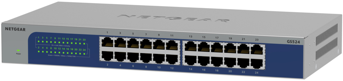NETGEAR GS524-300EUS Ethernet Switch 24 poorten 1 GBit/s