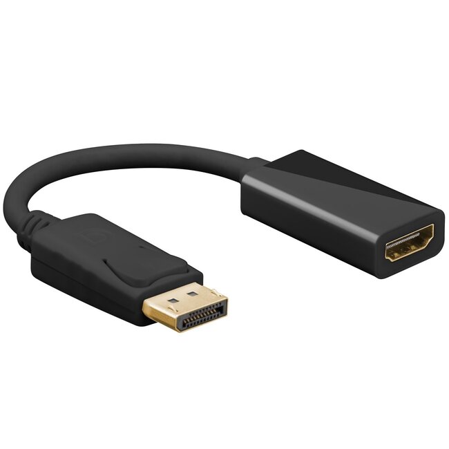 DisplayPort - HDMI adapter | 4K 60Hz | zwart | 0,20 meter