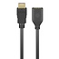 HDMI verlengkabel | HDMI2.1 (8K 60Hz + HDR) | koper | zwart | 2 meter