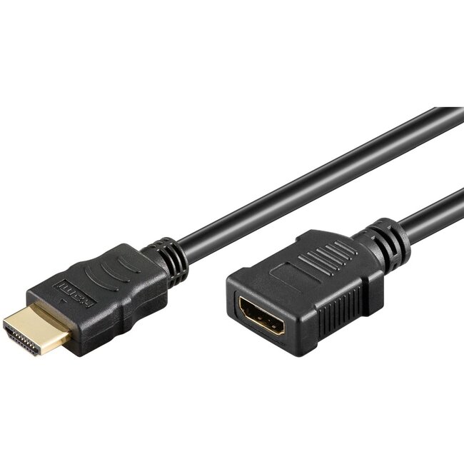 HDMI verlengkabel | HDMI2.1 (8K 60Hz + HDR) | koper | zwart | 5 meter