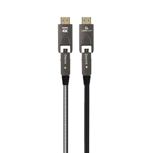 Cablexpert gepantserde HDMI active optical cable (AOC) | Micro HDMI/HDMI | HDMI2.0 (4K 60Hz + HDR) | 20 meter