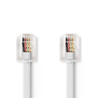 Nedis Nedis RJ11 telecom kabel | wit | 10 meter