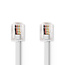 Nedis RJ11 telecom kabel | wit | 10 meter