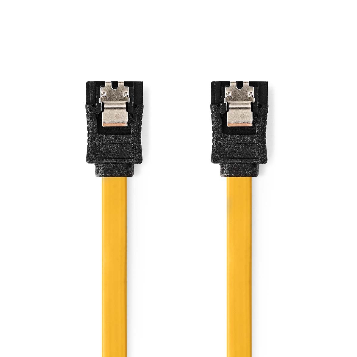 SATA Kabel | 6 Gbps | SATA 7-Pins Female | SATA 7-Pins Female | Vernikkeld | 0.50 m | Plat | PVC | Geel