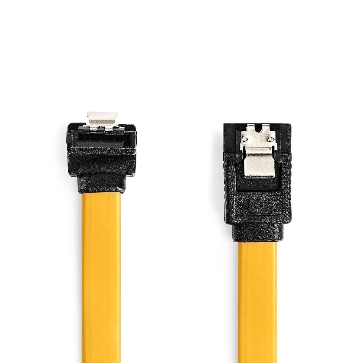 SATA Kabel | 6 Gbps | SATA 7-Pins Female | SATA 7-Pins Female | Vernikkeld | 0.50 m | Plat | PVC | Geel