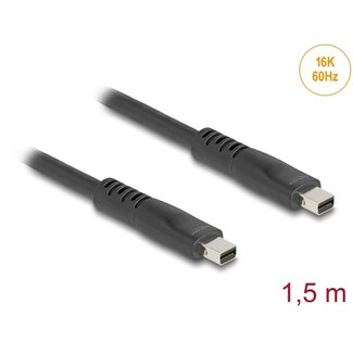 DeLOCK Delock Mini DisplayPort cable 16K 60 Hz 80 Gbps 1.5 m