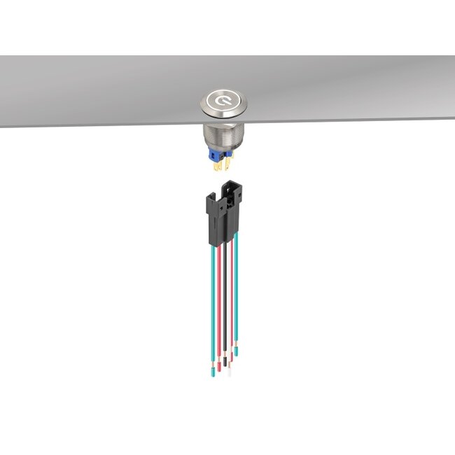 Delock Socket for 22 mm 6 pin Push Button or Switch