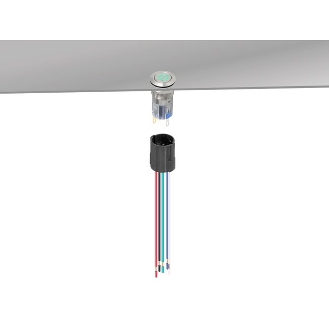 Delock Socket for 16 mm 5 pin Push Button or Switch