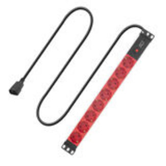 ACT ACT Stekkerdoos PDU 19" C14 IEC60320 8-voudig type F, 3m H05VV-F 3G1.0