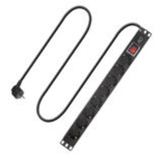 ACT ACT Stekkerdoos PDU 19" CEE7/7 8-voudig type F, 2,5m H05VV-F 3G1.5