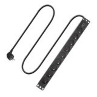 ACT ACT Stekkerdoos PDU 19" CEE7/7 9-voudig type E, 3m H05VV-F 3G1.5