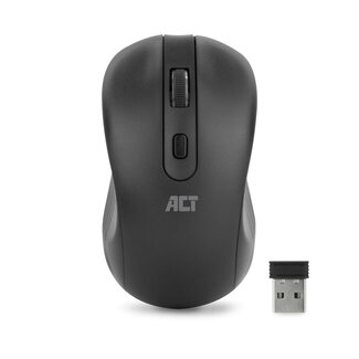 ACT ACT draadloze USB muis met 4 knoppen - 800-1600 DPI / zwart