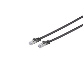 S-Impuls INDUSTRIE (PUR) RJ45 Patchkabel, Cat. 7 S/FTP, schwarz, 7,0m