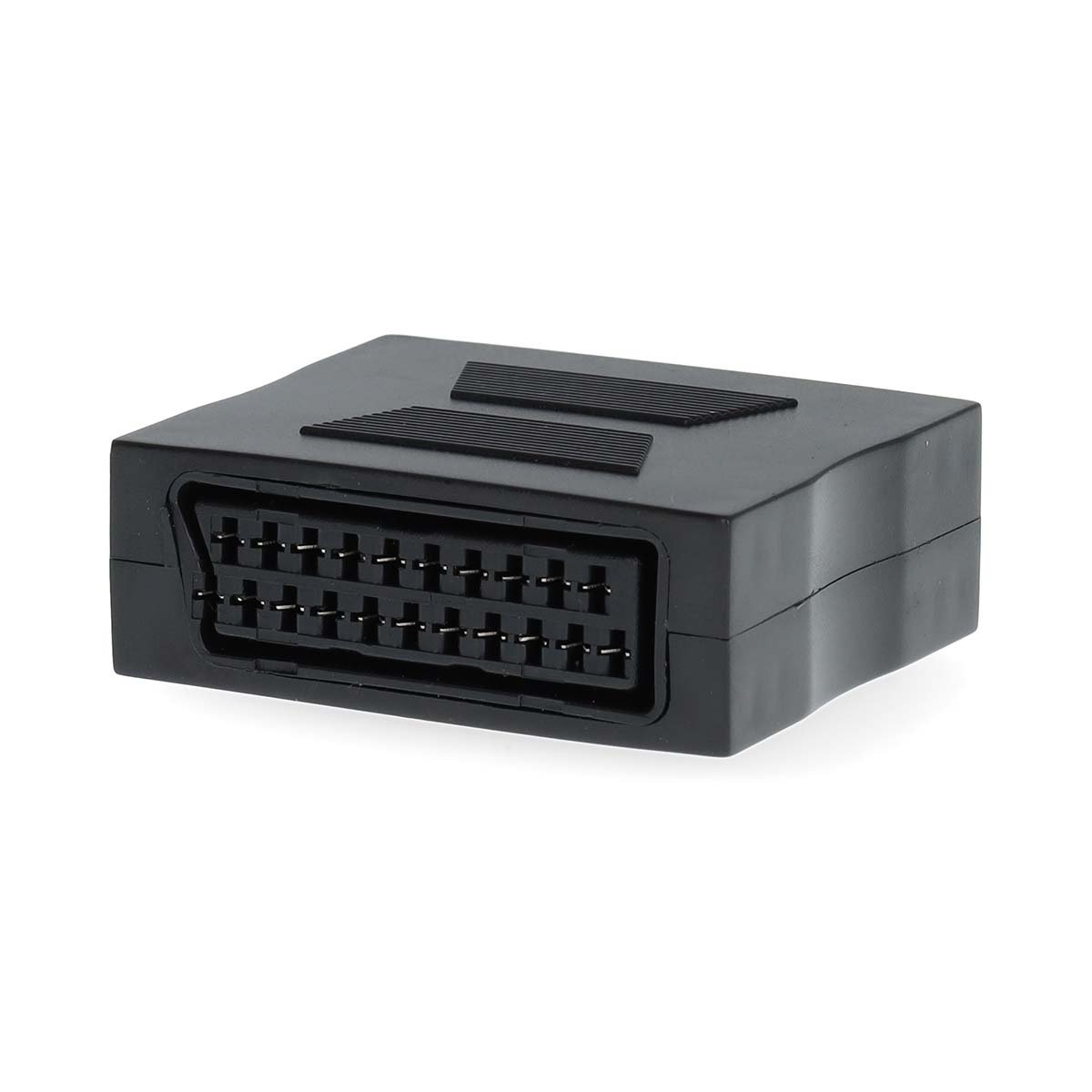 Nedis SCART-Adapter - SCART Female - SCART Female - Vernikkeld - Recht - ABS - Zwart - 1 Stuks - Doos