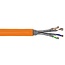 SFTP CAT7a netwerkkabel | vaste aders | AWG23 | LSZH | oranje | 50 meter