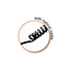 Nedis RJ10 telecom crossover spiraalkabel | wit | 2 meter