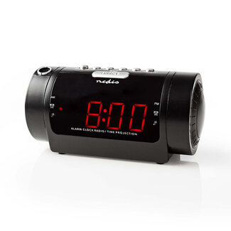 Nedis Nedis digitale wekkerradio | tijdprojectie | AM/FM-radio | zwart