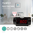 Nedis digitale wekkerradio | tijdprojectie | AM/FM-radio | zwart