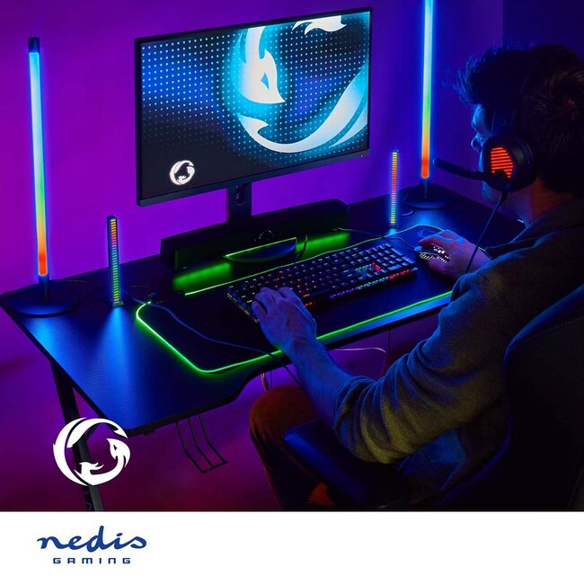 Nedis Gaming Soundbar met LED | 3,5mm/Bluetooth | 30W