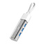 ROLINE Mobiler USB 3.2 Gen 1 Hub, 4fach, Typ A+C Anschlusskabel
