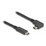 USB-C kabel | haaks (links/rechts) | USB3.0 5 Gbps | PD 60W | 4K 60Hz | zwart | 2 meter