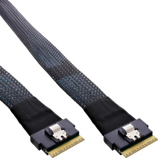 InLine® InLine® Slim SAS kabel, SFF-8654 8X naar SFF-8654 8X, 48 Gb/s, 1m