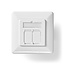 Nedis netwerk inbouw wandcontactdoos | CAT6 | STP | 2x RJ45 | wit