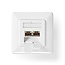 Nedis netwerk inbouw wandcontactdoos | CAT7 | STP | 2x RJ45 | wit