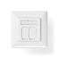 Nedis netwerk inbouw wandcontactdoos | CAT7 | STP | 2x RJ45 | wit