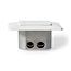 Nedis netwerk inbouw wandcontactdoos | CAT7 | STP | 2x RJ45 | wit