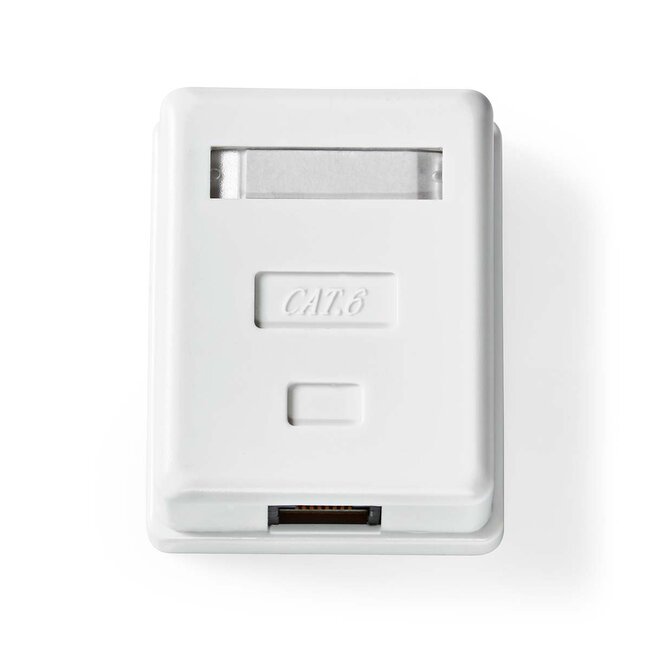 Nedis netwerk uitvoerdoos/montagedoos | CAT6 | UTP | 1x RJ45 | wit