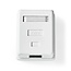 Nedis netwerk uitvoerdoos/montagedoos | CAT6 | UTP | 1x RJ45 | wit