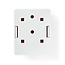 Nedis netwerk uitvoerdoos/montagedoos | CAT6 | UTP | 1x RJ45 | wit