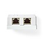 Nedis netwerk uitvoerdoos/montagedoos | CAT6 | STP | 2x RJ45 | wit