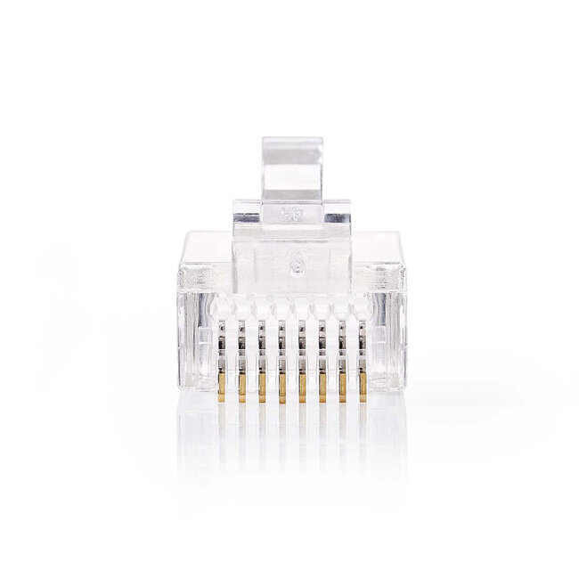 Nedis RJ45 krimp connectoren met doorsteekmontage | UTP | CAT5e | vaste aders | 10 stuks