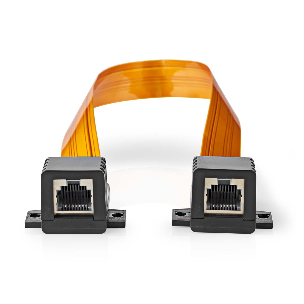 Nedis CAT5e Cable | UTP | RJ45 (8P8C) Female | RJ45 (8P8C) Female | 0.30 m | Flat | PVC | Orange | B