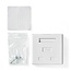 Nedis netwerk uitvoerdoos/montagedoos | CAT6 | UTP | 2x RJ45 | wit