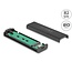 Delock External USB Type-C™ 20 Gbps Combo Enclosure for M.2 NVMe PCIe or SATA SSD - tool free