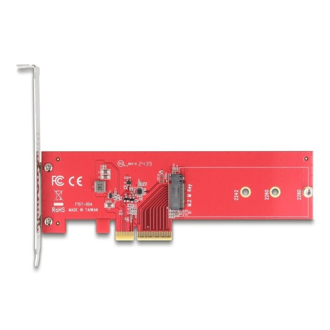 Delock PCI Express 5.0 x4 Card to 1 x internal NVMe M.2 Key M - Low Profile Form Factor