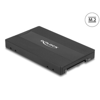 DeLOCK Delock Converter M.2 Key M NVMe SSD to U.2 or M.2 Key B SATA SSD to SATA - tool free