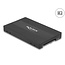 Delock Converter M.2 Key M NVMe SSD to U.2 or M.2 Key B SATA SSD to SATA - tool free