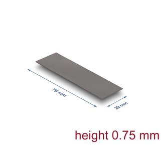 DeLOCK Delock Thermal Conductive Pad 70 x 20 x 0.75 mm for M.2 modules 3.0 W/mK