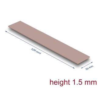DeLOCK Delock Thermal Conductive Pad 120 x 20 x 1.5 mm for M.2 modules 3.0 W/mK - non-silicone