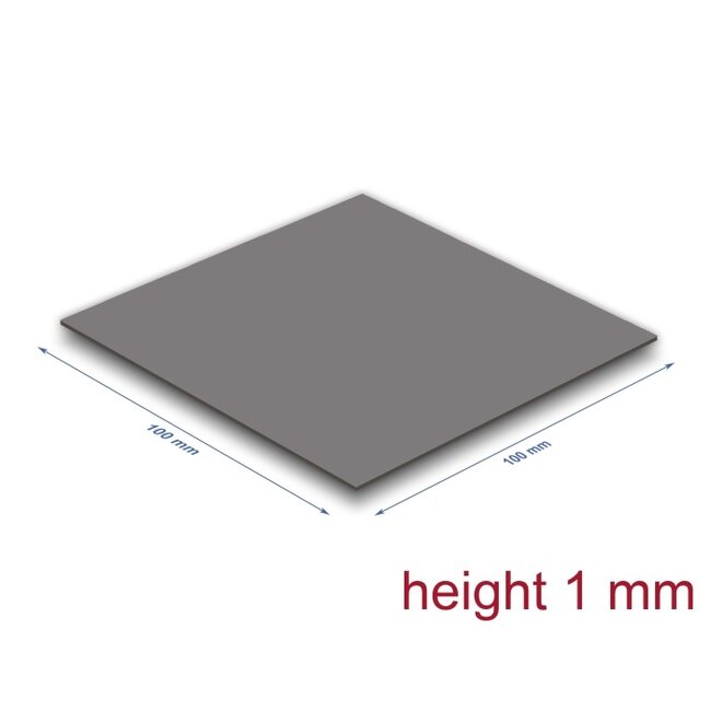 Delock Thermal Conductive Pad 100 x 100 x 1 mm for M.2 modules 3.2 W/mK - Low Oil Bleeding