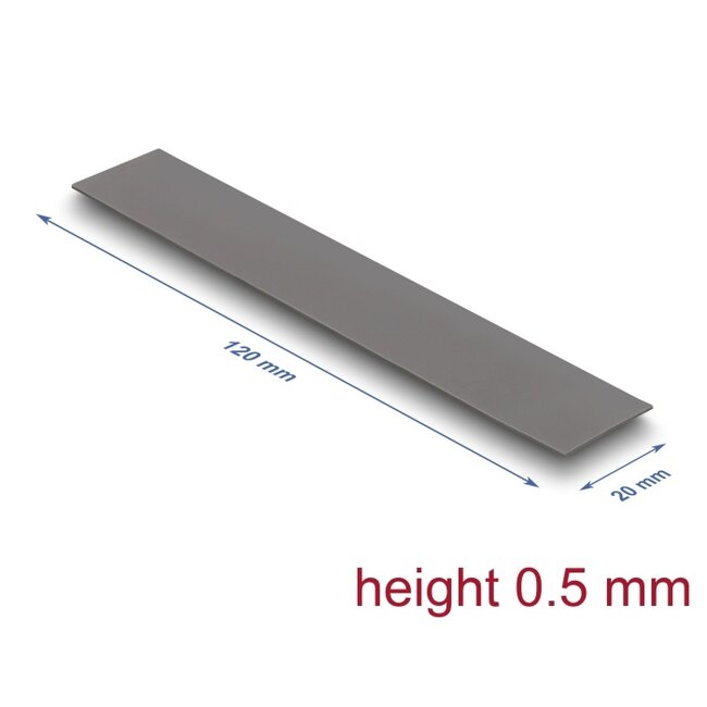 Delock Thermal Conductive Pad 120 x 20 x 0.5 mm for M.2 modules 3.0 W/mK