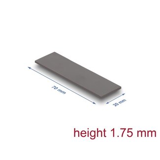 DeLOCK Delock Thermal Conductive Pad 70 x 20 x 1.75 mm for M.2 modules 3.2 W/mK - Low Oil Bleeding