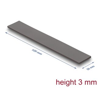 DeLOCK Delock Thermal Conductive Pad 120 x 20 x 3 mm for M.2 modules 3.2 W/mK - Low Oil Bleeding