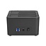 Delock USB Docking Station for 3 x SATA HDD / SSD with 1:2 Clone Function