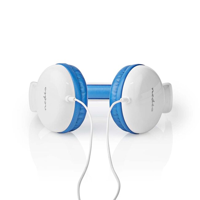 Nedis on-ear kinderhoofdtelefoon | blauw/wit | 1,2 meter
